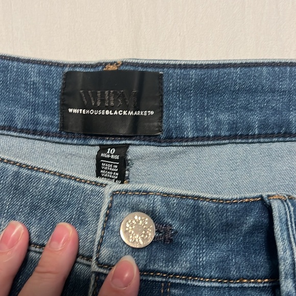 High rise skinny flare from WHBM, never worn - Picture 3 of 4